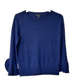 J. Crew Merino Wool Sweater XS Navy nautical preppy